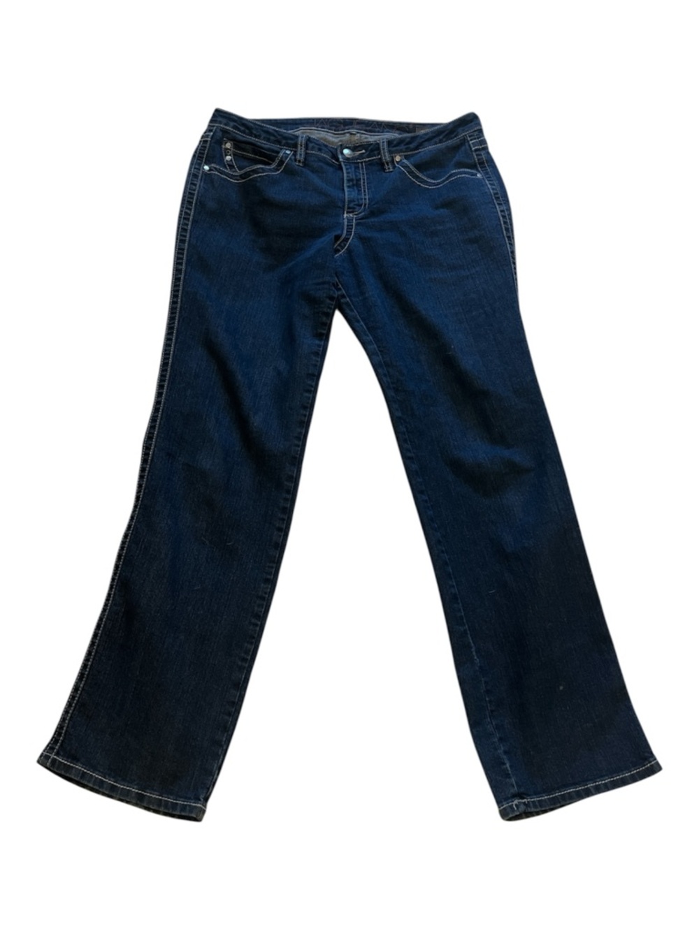JAG JEANS Women's Dark Indigo Flare Jeans Size 12 Mid Rise Straight Leg